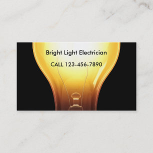 Bright Electrician Business Cards