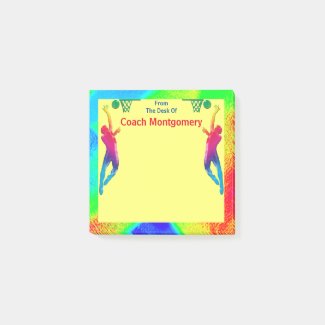 Bright Energetic Basketball Theme for Coach