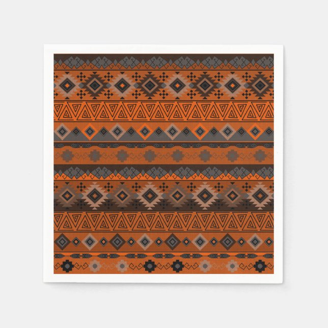 Bright ethnic striped pattern. napkins (Front)
