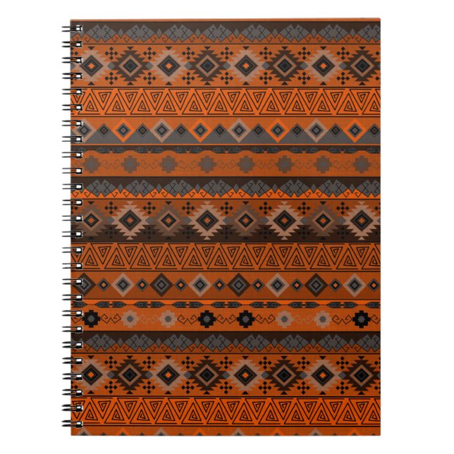 Bright ethnic striped pattern. notebook (Front)