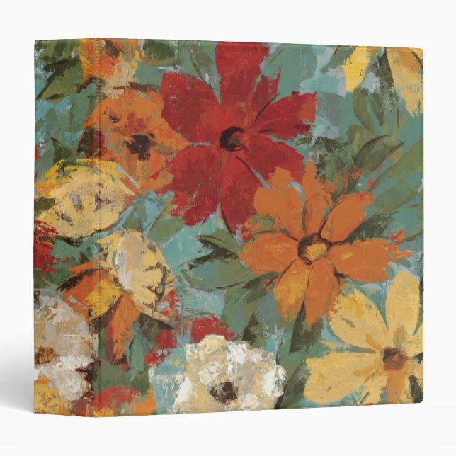 Bright Expressive Garden 3 Ring Binder (Front/Spine)