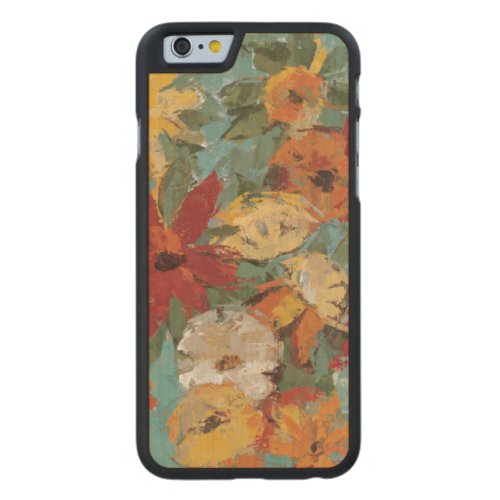 Bright Expressive Garden Carved Maple iPhone 6 Case