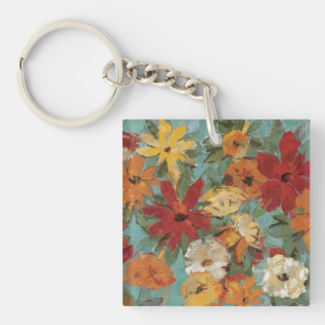 Bright Expressive Garden Keychain (Front)
