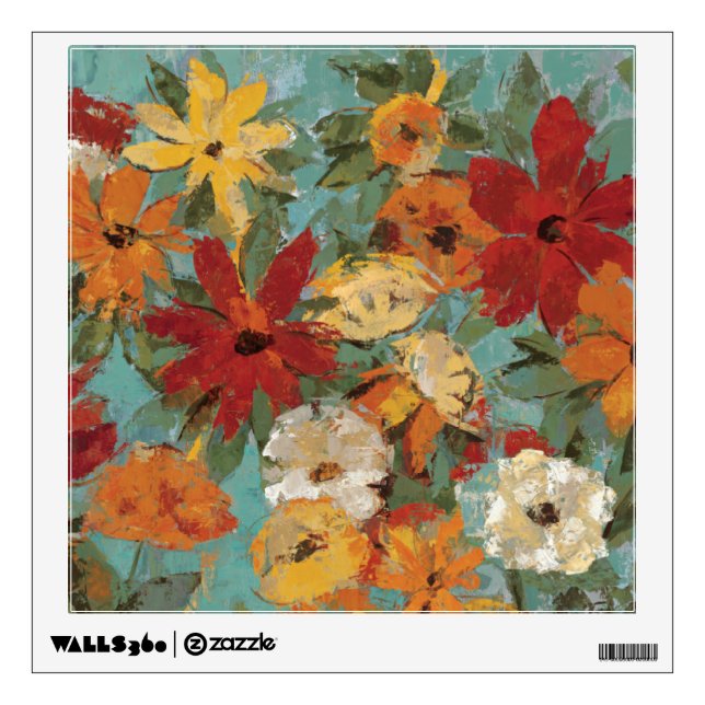 Bright Expressive Garden Wall Sticker (Front)