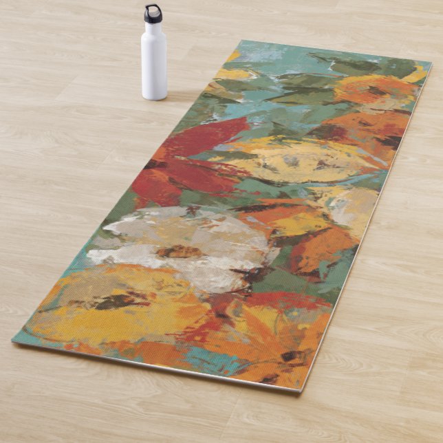 Bright Expressive Garden Yoga Mat (In Situ)