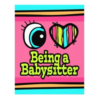 Bright Eye Heart I Love Being a Babysitter Flyer