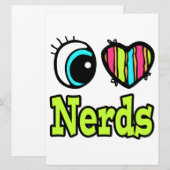 Bright Eye Heart I Love Nerds (Front/Back)