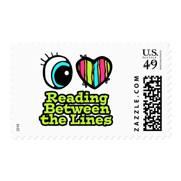 Bright Eye Heart I Love Reading Between the Lines Stamp