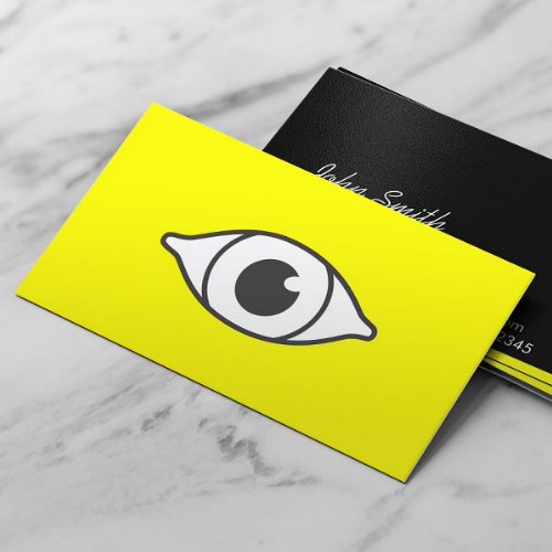 Bright Eye Optometrist  Eye Care Business Card