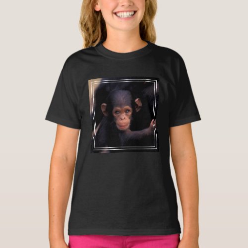 Bright_Eyed Baby Chimpanzee T_Shirt