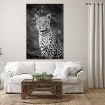 Bright-eyed Young Leopard Canvas Print at Zazzle