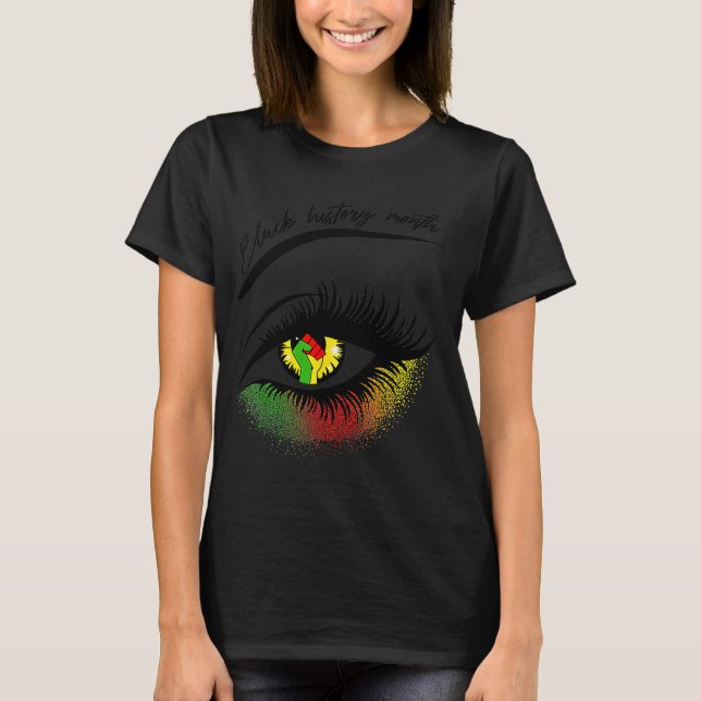Bright Eyes Black History Month African American M T-Shirt (Front)