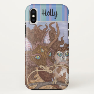 Bright Eyes Dragon and Owl iPhone / iPad case