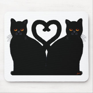 Bright Eyes Heart Mouse Pad