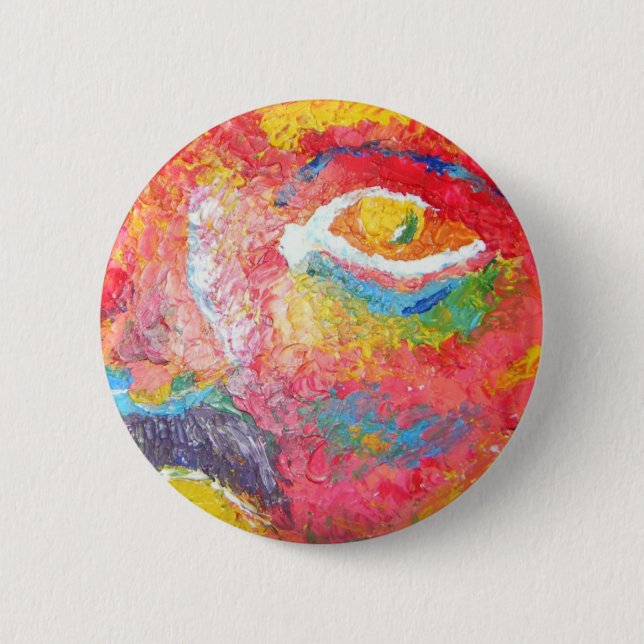 Bright Eyes Pinback Button (Front)