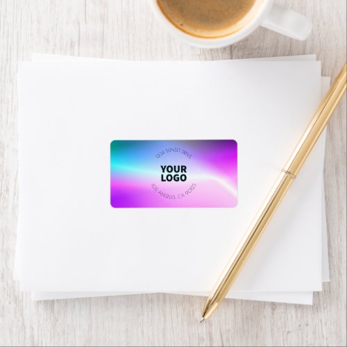 Bright Fading Ombre  Return Address or Product Label