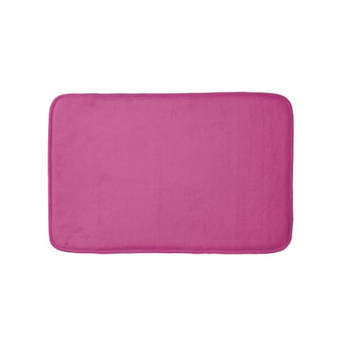 Bright Fall Fuchsia Solid Color Print Bath Mat