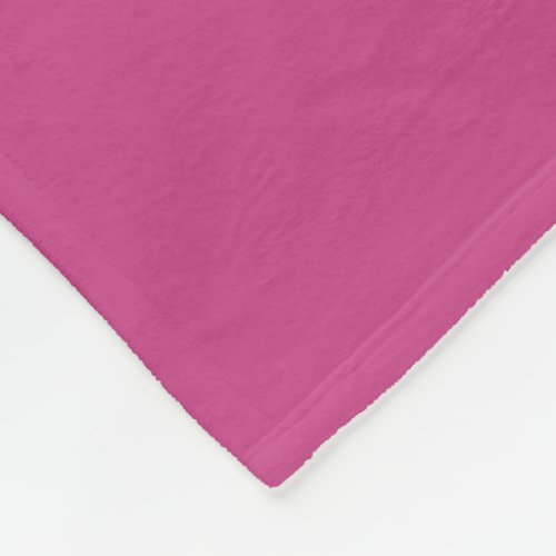 Bright Fall Fuchsia Solid Color Print Fleece Blanket