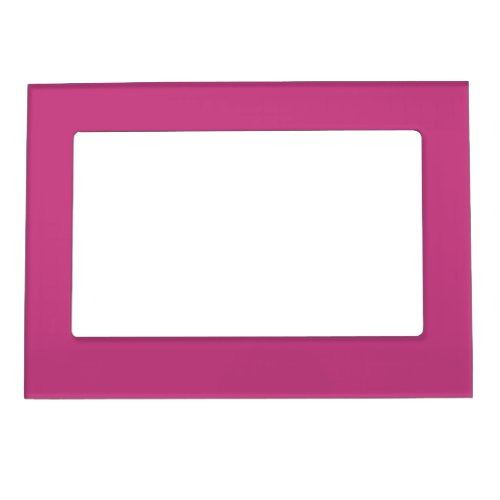 Bright Fall Fuchsia Solid Color Print Magnetic Frame