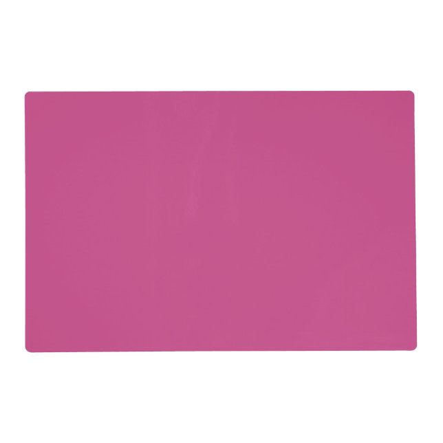 Bright Fall Fuchsia Solid Color Print Placemat (Front)