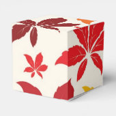 Bright Fall Leaves Wedding Favor Boxes (Back Side)