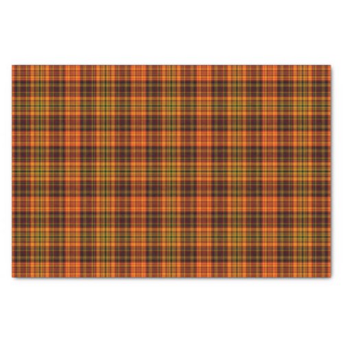 Bright Fall Plaid Tissue Paper