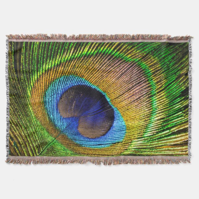 Bright Feather Throw Blanket (Front)