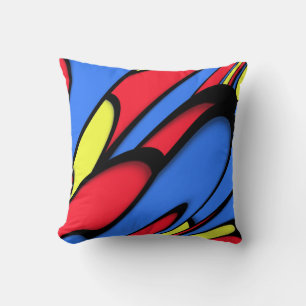 Bright Festive Colors Throw Pillow