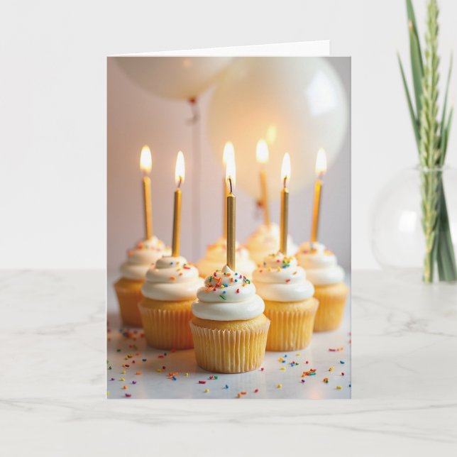 Bright Flame Birthday Card (Front)