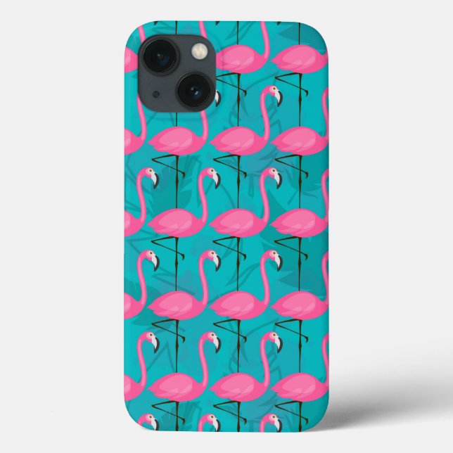 Bright Flamingo Pattern Case-Mate iPhone Case (Back)