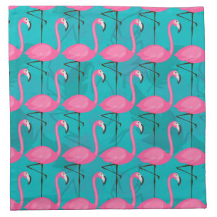Bright Flamingo Pattern Cloth Napkin