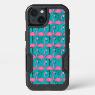 Bright Flamingo Pattern iPhone 13 Case