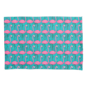 Bright Flamingo Pattern Pillow Case