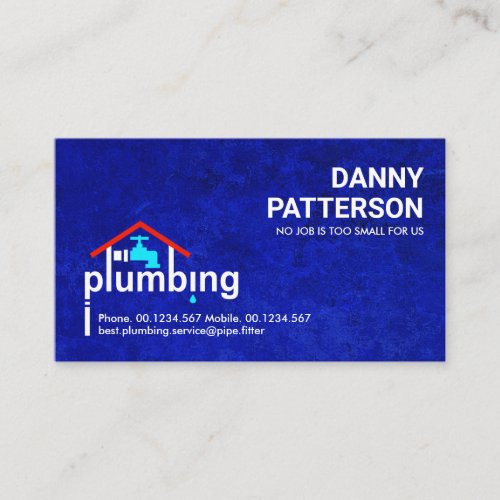 Bright Flood Water Home Plumbing Business Card