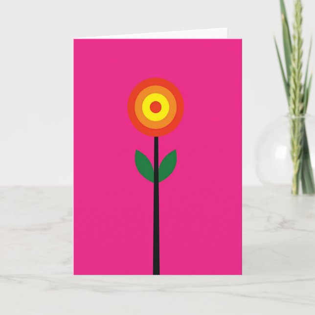 Bright Floral Art Card (Front)