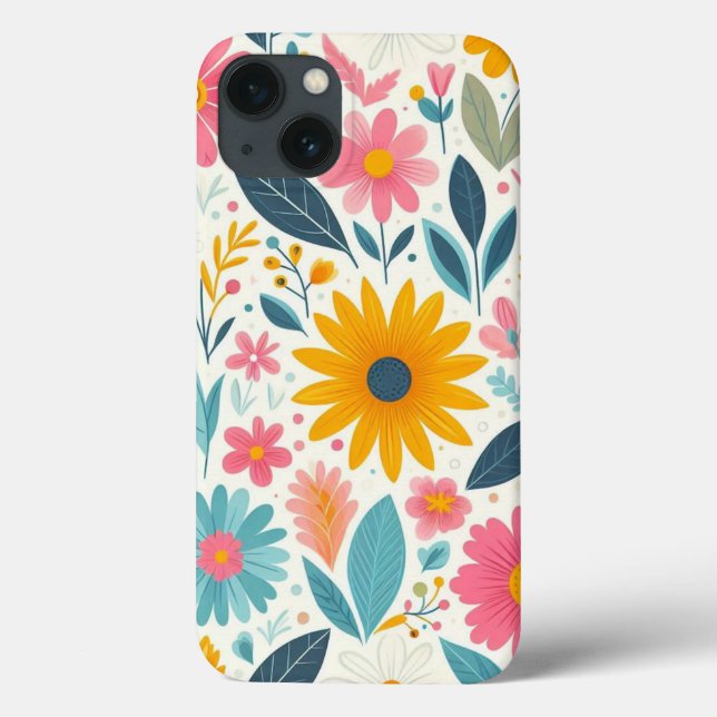 Bright Floral Bloom Case-Mate iPhone Case (Back)