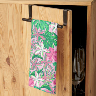 Bright Floral Coastal Kitchen Towel