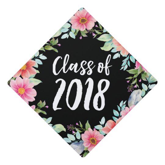 Download Bright Floral | Graduation Cap Topper | Zazzle.com