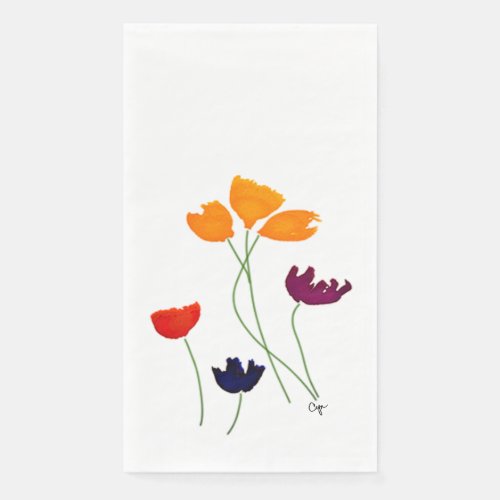 Bright Floral Guest Napkins