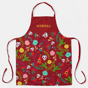 custom apron order of the mexican flag and Los Aguacateros de