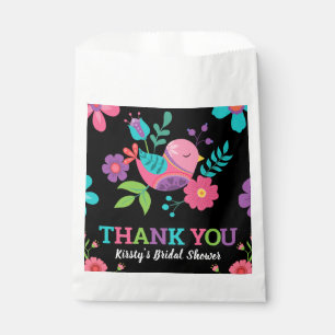 Bright Floral Mexican Fiesta Bridal Shower Favor Bag