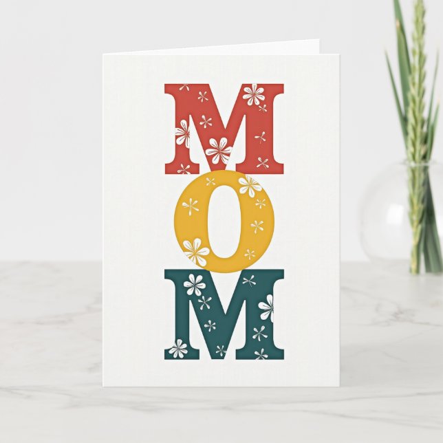 Bright Floral Mom Card (Front)