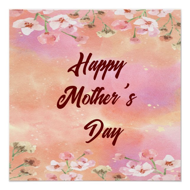 Bright Floral | Mother's Day 2026 Poster (Front)