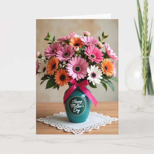 Bright Floral Mothers Day Card (Front)
