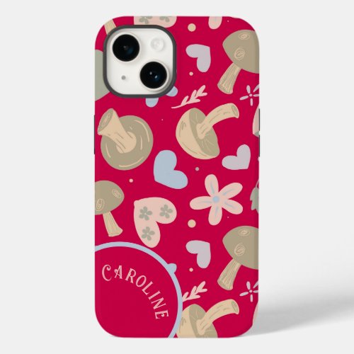 Bright Floral Mushroom Phone Case