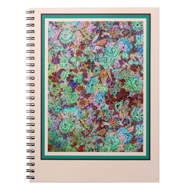 Bright floral notebook (Front)