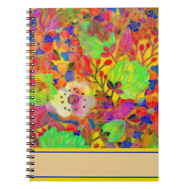 Bright floral notebook (Front)
