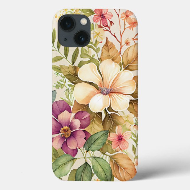 Bright Floral Painting Case-Mate iPhone case (Back)