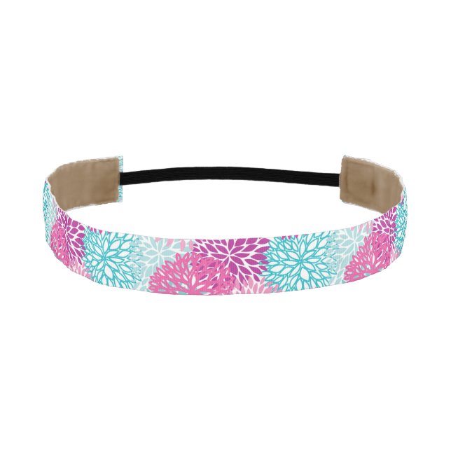 Bright Floral pattern 2 Athletic Headband (Front)