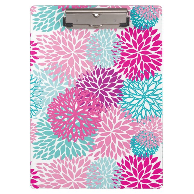 Bright Floral pattern 2 Clipboard (Front)